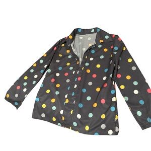 Polka Dot Button-Up Shirt